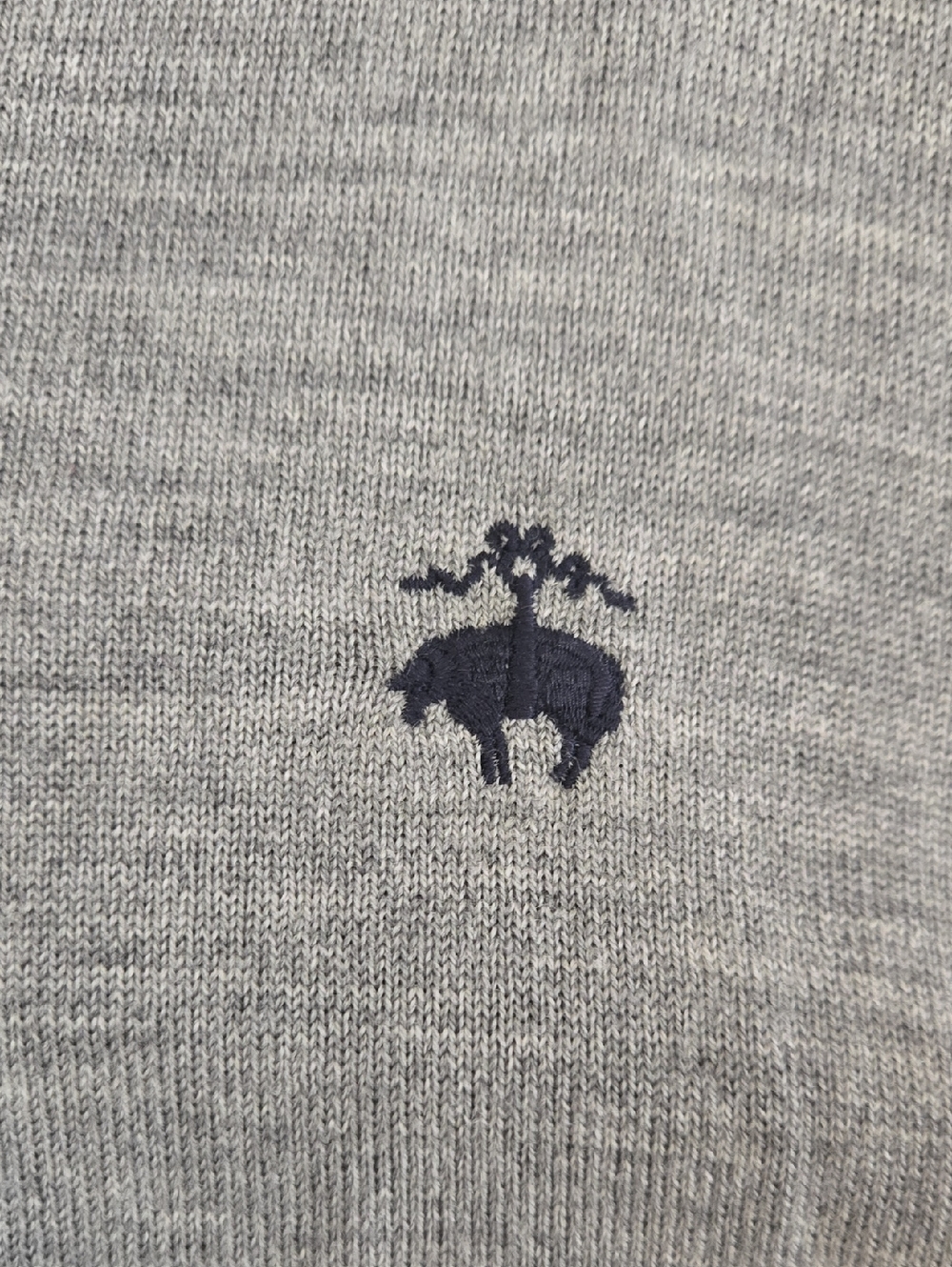 Brooks Brothers Grey Merino‎ Wool Sweater Vest Classic Preppy Quiet Luxury Large - Picture 4 of 6